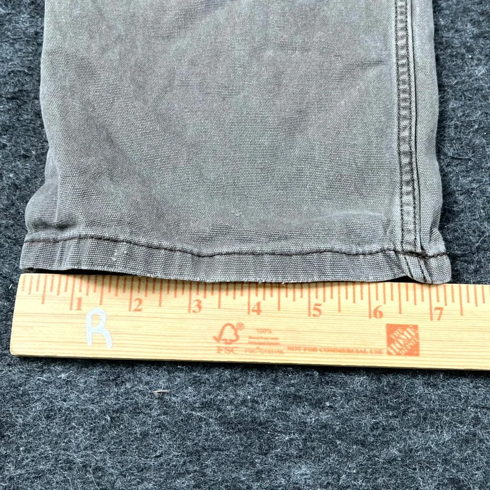 Carhartt Rugged Flex Relaxed Fit Work Pants Mens 33x32 Brown Canvas  Thrashed